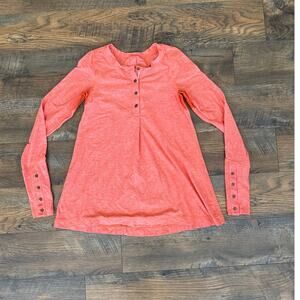 LULULEMON Women’s Long Sleeve Flare Athletic Top in Orange Heather (S/4)
